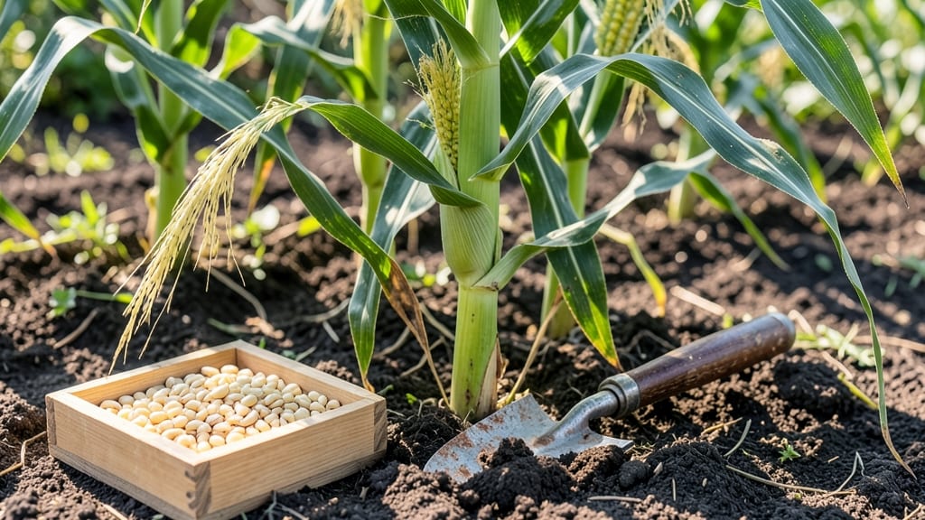Garden Corn Spacing: Optimal Feet Apart for Maximum Ears